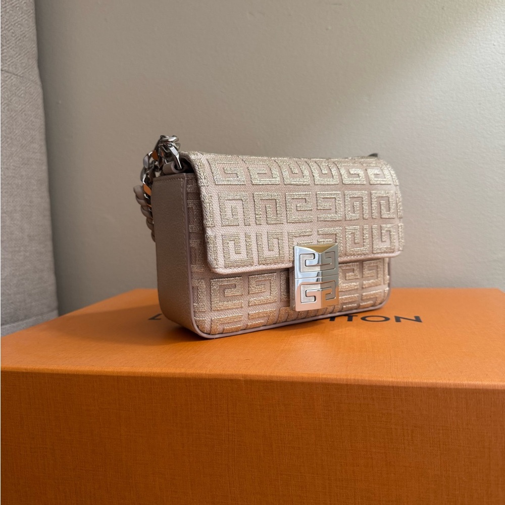 Givenchy Beige Crossbody Bag with Silver Accents - Picture 7 of 9
